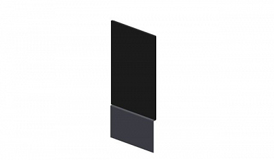 Зеркало на металлическом основании  12.3х25см Inspira (GDB) Пинабл Дизайн (Pinable Design) UAPRM12AN антрацит