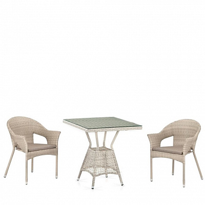 Комплект мебели Afina Garden T706/Y79C-W85 (2+1) цвет Латте