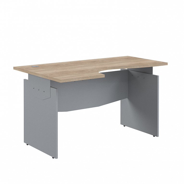 Стол эргономичный левый Skyland ОФФИКС Нью (Offix-new) OCET 149(L) Дуб Сонома Светлый / Металлик