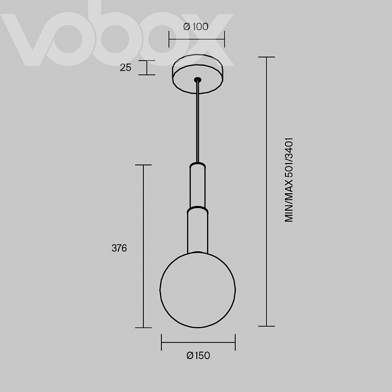 Подвесной светильник Maytoni Оротте MOD520PL-01BS