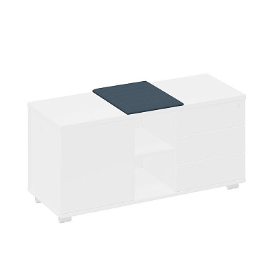 Мягкий элемент для выкатной тумбы 360*457 Юнитекс SPACE+ / СПЭЙС+ А1 733 BA40 Синий