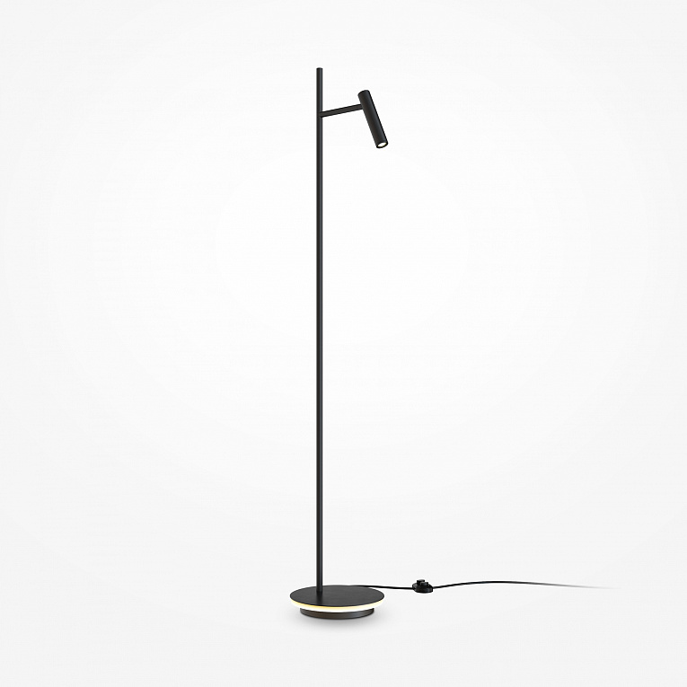 Торшер черный Maytoni Estudo / Эстудо Z010FL-L8B3K