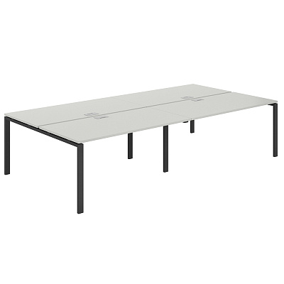 Рабочая станция Norden Сигма (м/к 60х30) 3200х1638х750 SG.259.SH.63.AN Серый Бархат / Антрацит