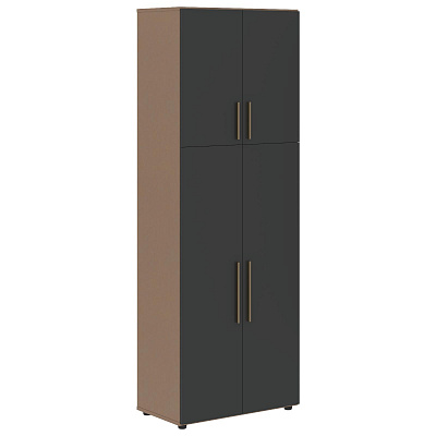 Шкаф с глухими средними и малыми дверьми Skyland ВЕЛИОН (VELION) VHCS 80.3 800х430х2253 Кобра / Яшма черный